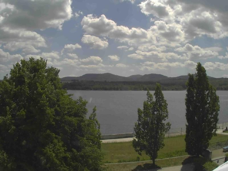 Archiv Foto Webcam Olberdorfer See: Blick auf das Zittauer Gebirge