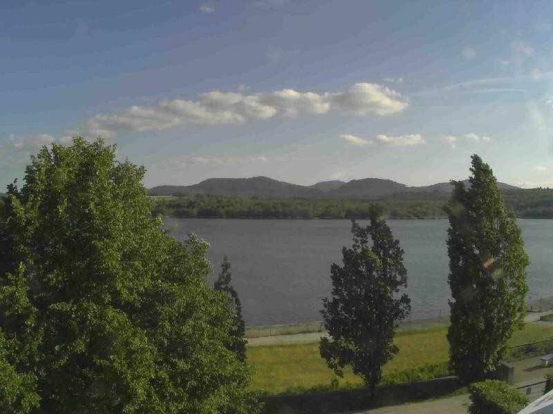 Archiv Foto Webcam Olberdorfer See: Blick auf das Zittauer Gebirge