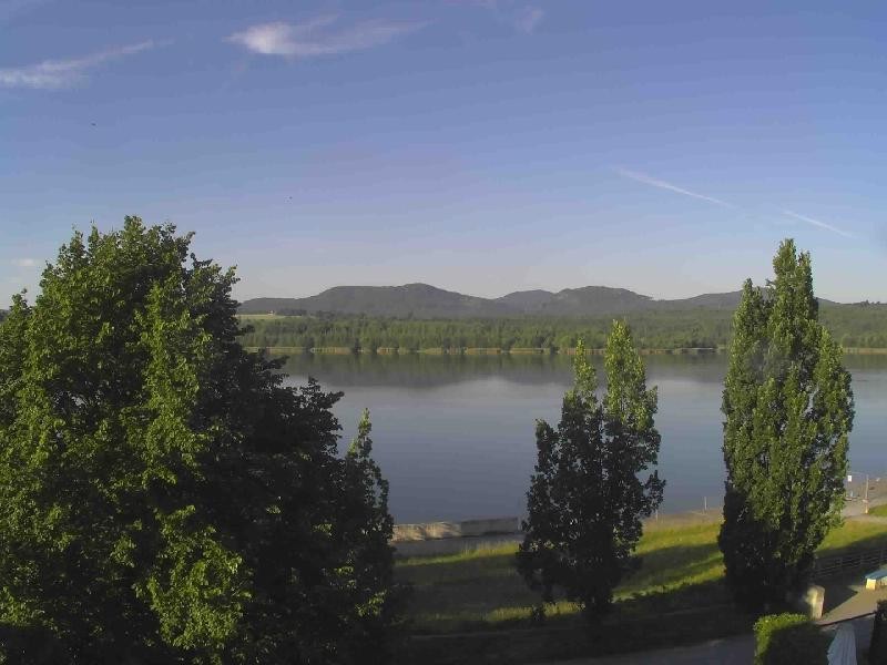 Archiv Foto Webcam Olberdorfer See: Blick auf das Zittauer Gebirge