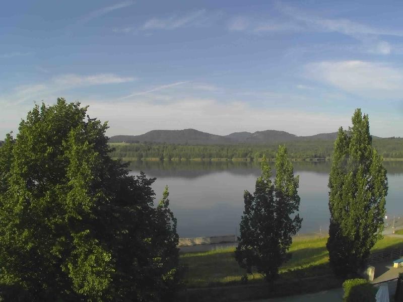 Archiv Foto Webcam Olberdorfer See: Blick auf das Zittauer Gebirge