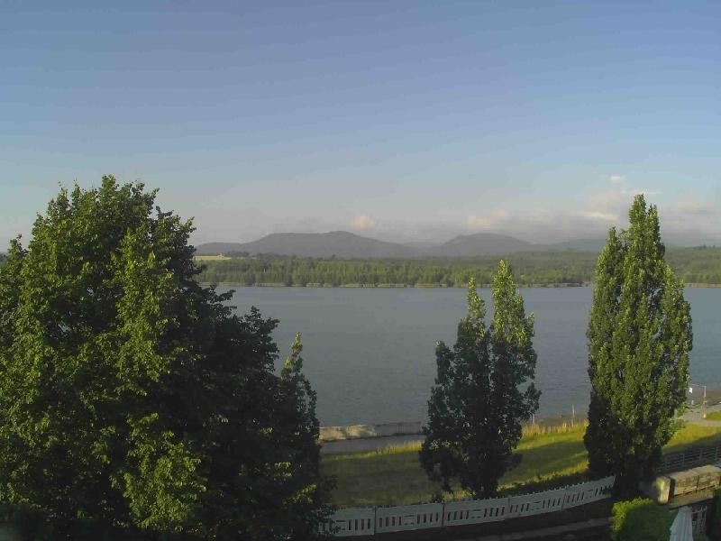 Archiv Foto Webcam Olberdorfer See: Blick auf das Zittauer Gebirge