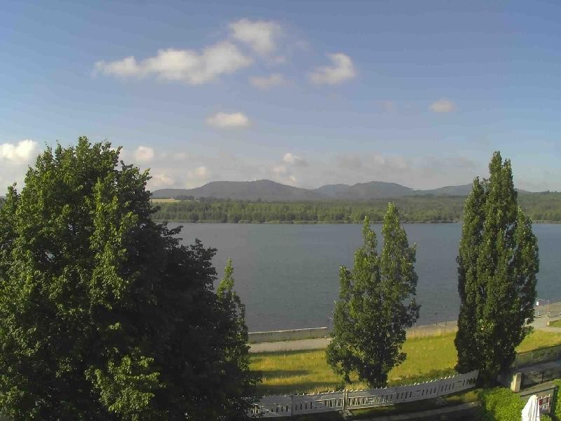 Archiv Foto Webcam Olberdorfer See: Blick auf das Zittauer Gebirge