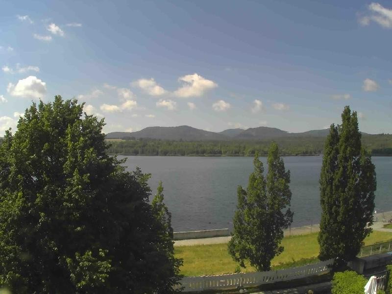 Archiv Foto Webcam Olberdorfer See: Blick auf das Zittauer Gebirge