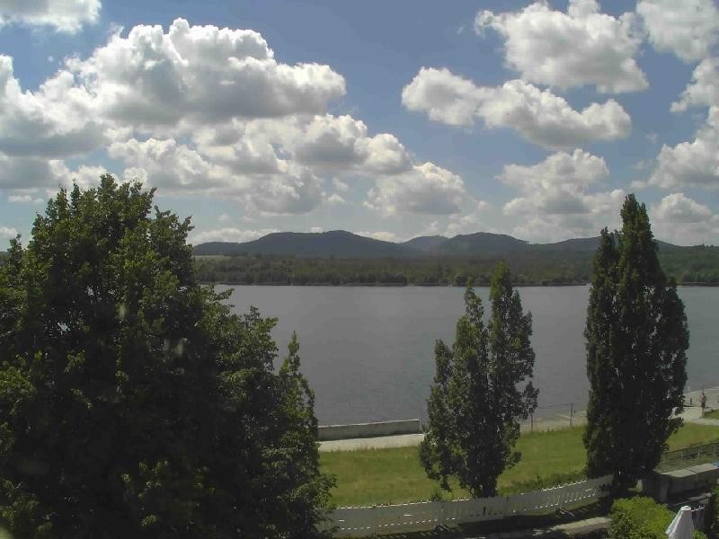 Archiv Foto Webcam Olberdorfer See: Blick auf das Zittauer Gebirge