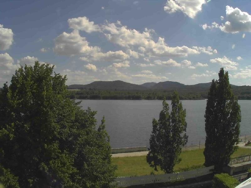 Archiv Foto Webcam Olberdorfer See: Blick auf das Zittauer Gebirge