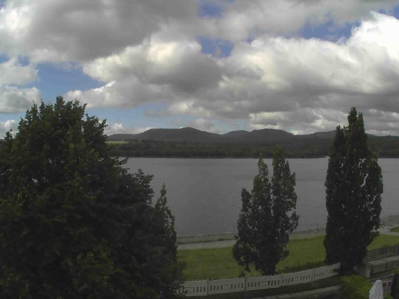 Archiv Foto Webcam Olberdorfer See: Blick auf das Zittauer Gebirge