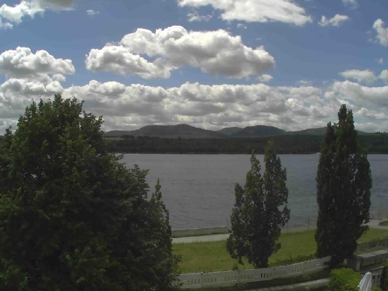 Archiv Foto Webcam Olberdorfer See: Blick auf das Zittauer Gebirge