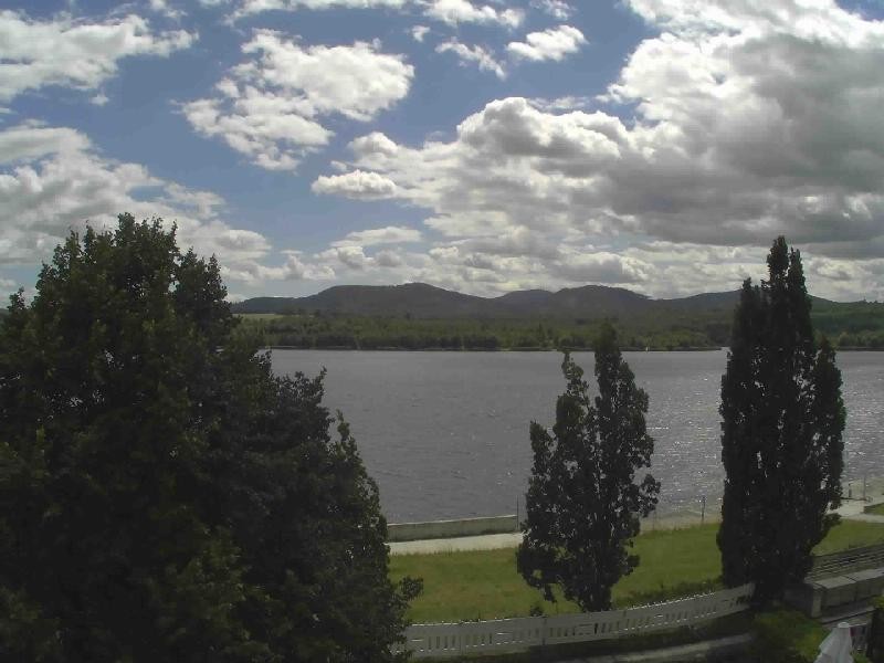 Archiv Foto Webcam Olberdorfer See: Blick auf das Zittauer Gebirge
