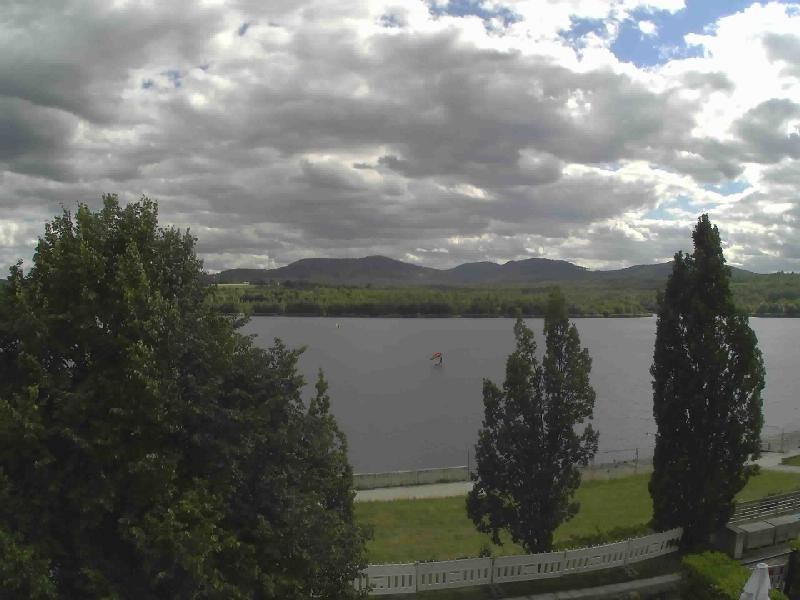 Archiv Foto Webcam Olberdorfer See: Blick auf das Zittauer Gebirge