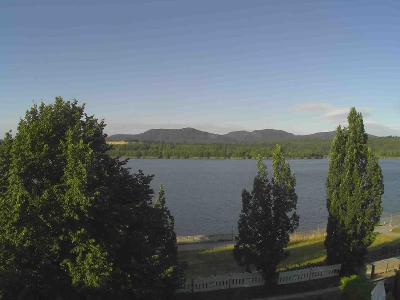 Archiv Foto Webcam Olberdorfer See: Blick auf das Zittauer Gebirge