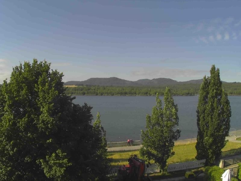 Archiv Foto Webcam Olberdorfer See: Blick auf das Zittauer Gebirge