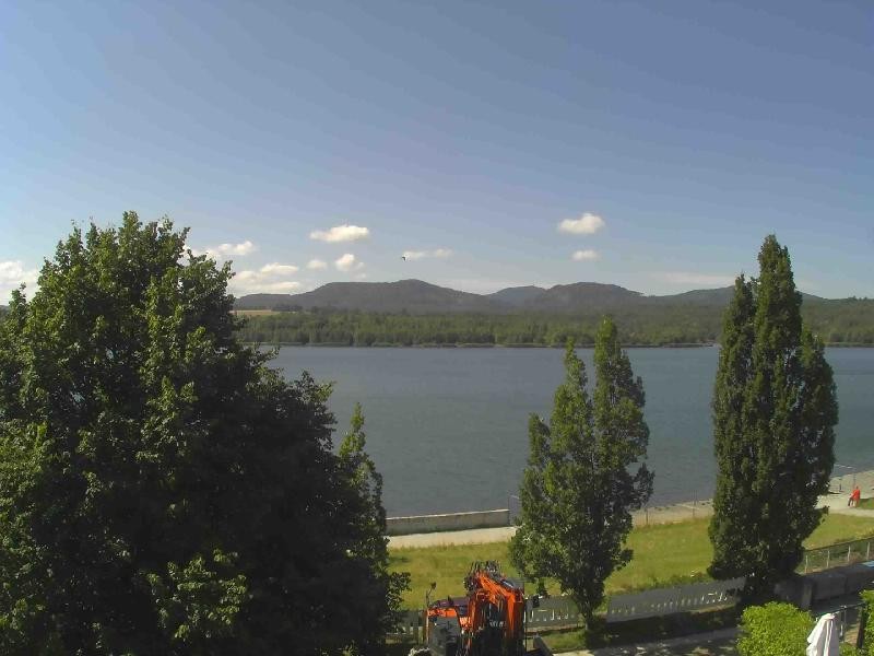 Archiv Foto Webcam Olberdorfer See: Blick auf das Zittauer Gebirge