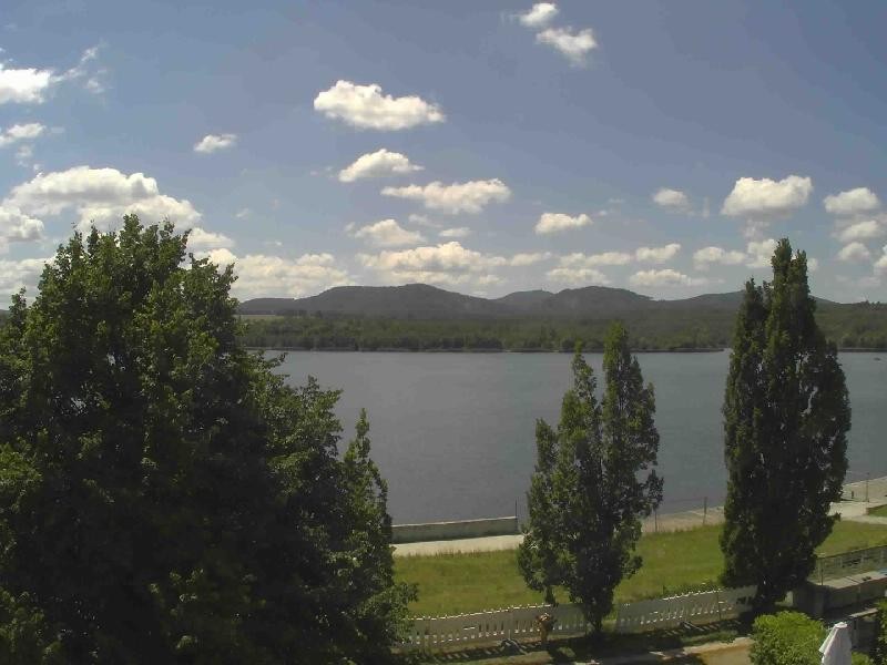 Archiv Foto Webcam Olberdorfer See: Blick auf das Zittauer Gebirge