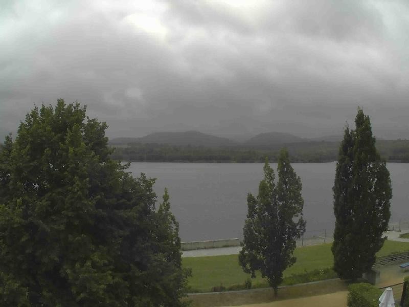Archiv Foto Webcam Olberdorfer See: Blick auf das Zittauer Gebirge
