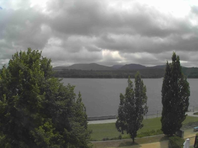 Archiv Foto Webcam Olberdorfer See: Blick auf das Zittauer Gebirge