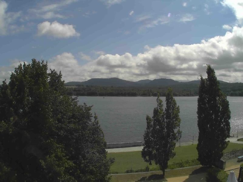 Archiv Foto Webcam Olberdorfer See: Blick auf das Zittauer Gebirge