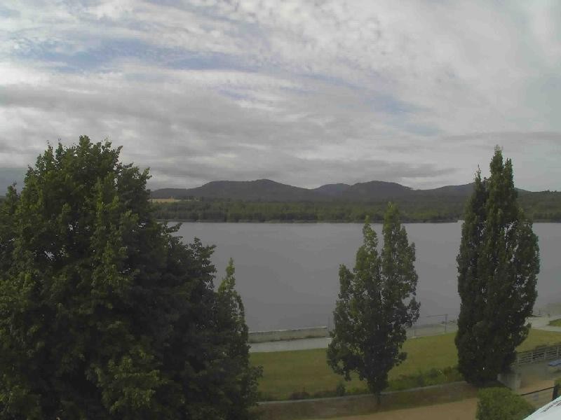 Archiv Foto Webcam Olberdorfer See: Blick auf das Zittauer Gebirge
