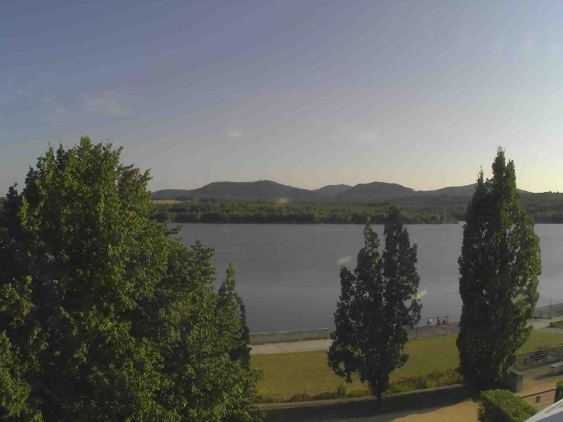 Archiv Foto Webcam Olberdorfer See: Blick auf das Zittauer Gebirge