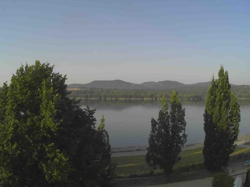 Archiv Foto Webcam Olberdorfer See: Blick auf das Zittauer Gebirge