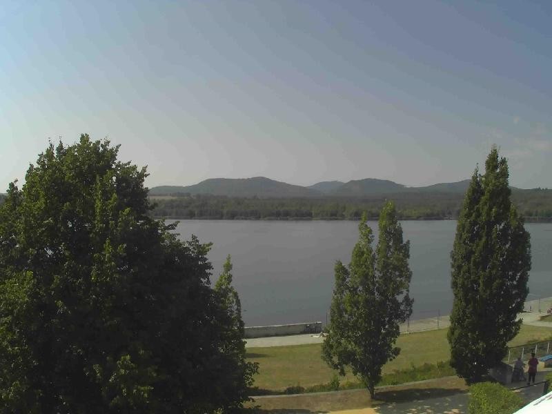 Archiv Foto Webcam Olberdorfer See: Blick auf das Zittauer Gebirge