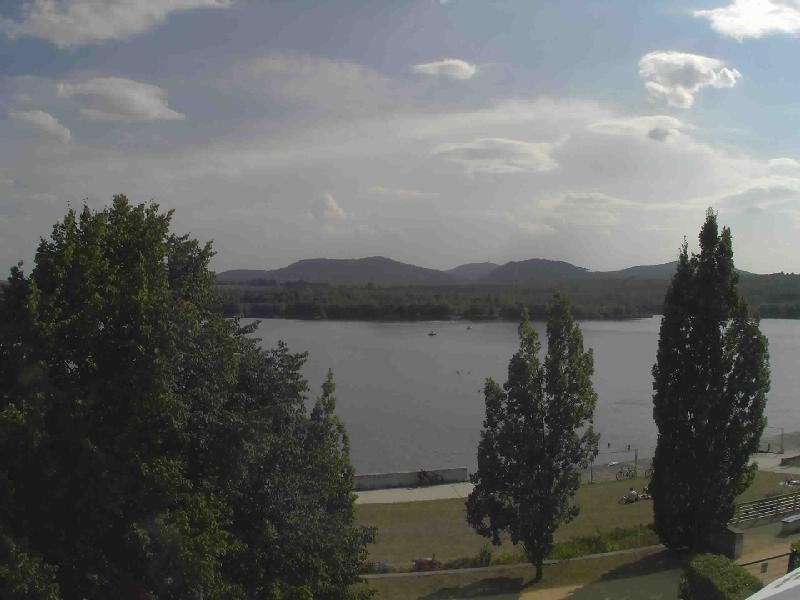 Archiv Foto Webcam Olberdorfer See: Blick auf das Zittauer Gebirge
