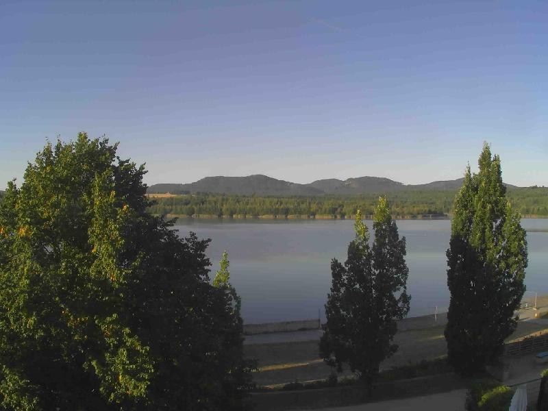 Archiv Foto Webcam Olberdorfer See: Blick auf das Zittauer Gebirge
