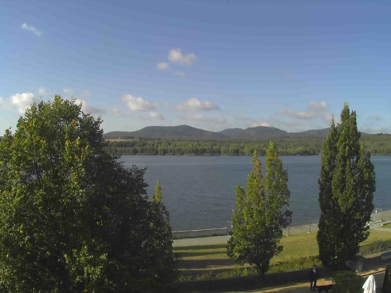 Archiv Foto Webcam Olberdorfer See: Blick auf das Zittauer Gebirge