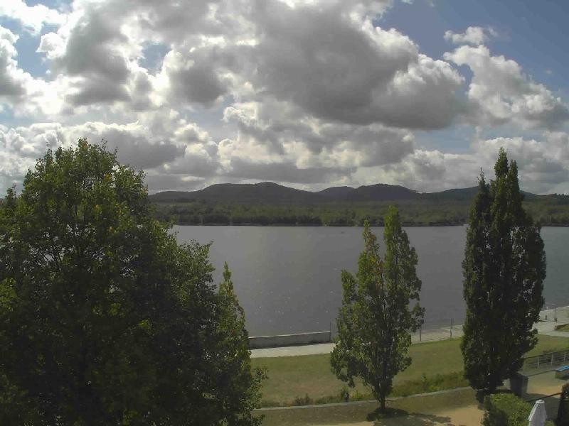Archiv Foto Webcam Olberdorfer See: Blick auf das Zittauer Gebirge