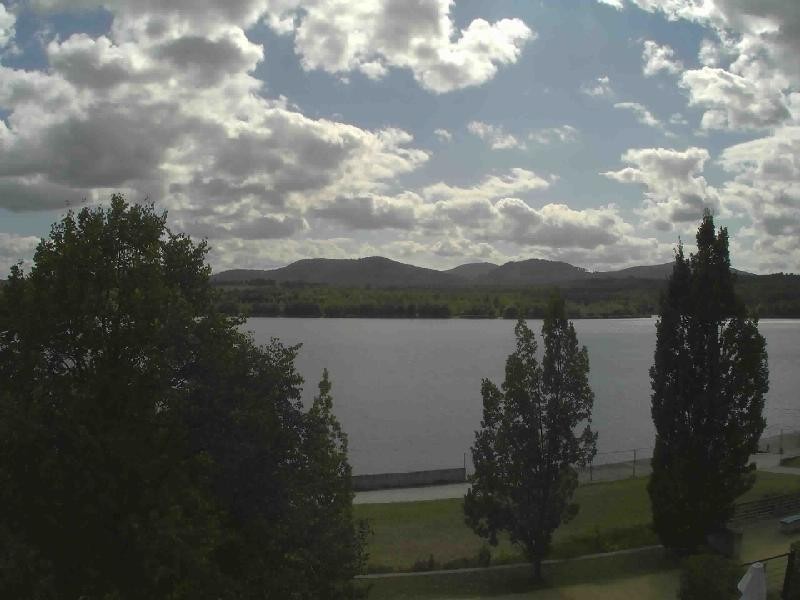 Archiv Foto Webcam Olberdorfer See: Blick auf das Zittauer Gebirge