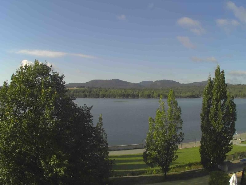 Archiv Foto Webcam Olberdorfer See: Blick auf das Zittauer Gebirge