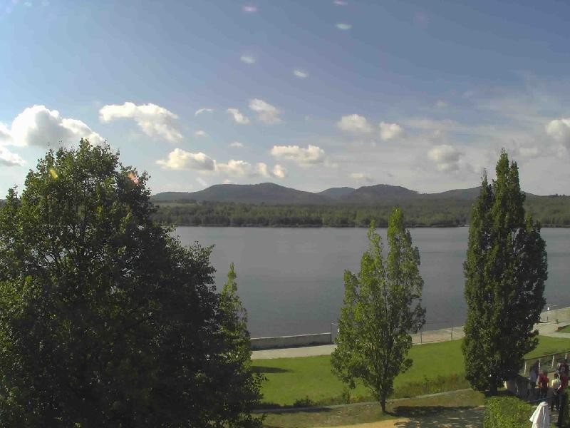 Archiv Foto Webcam Olberdorfer See: Blick auf das Zittauer Gebirge