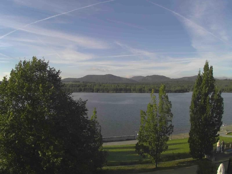 Archiv Foto Webcam Olberdorfer See: Blick auf das Zittauer Gebirge