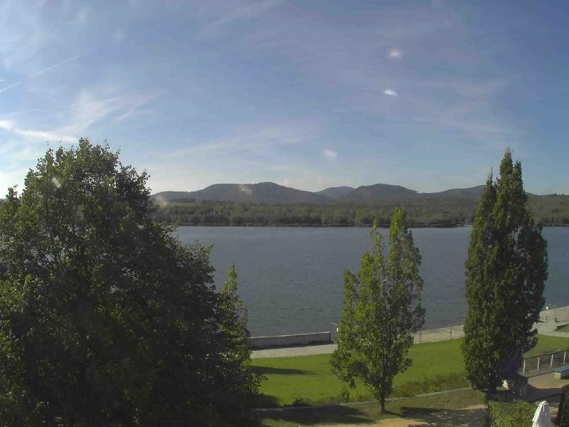Archiv Foto Webcam Olberdorfer See: Blick auf das Zittauer Gebirge