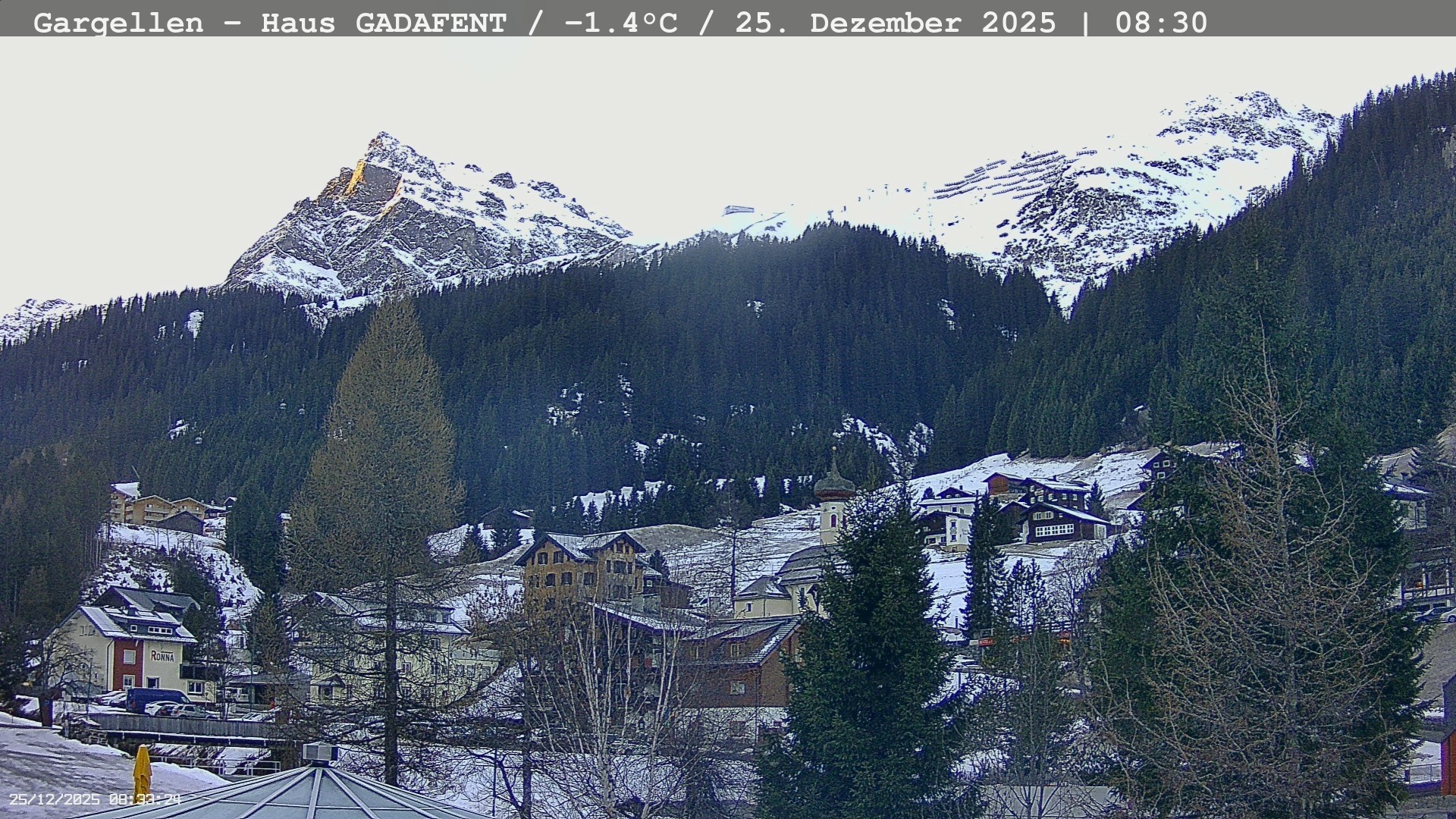 Archiv Foto Webcam Gargellen - Schafberg