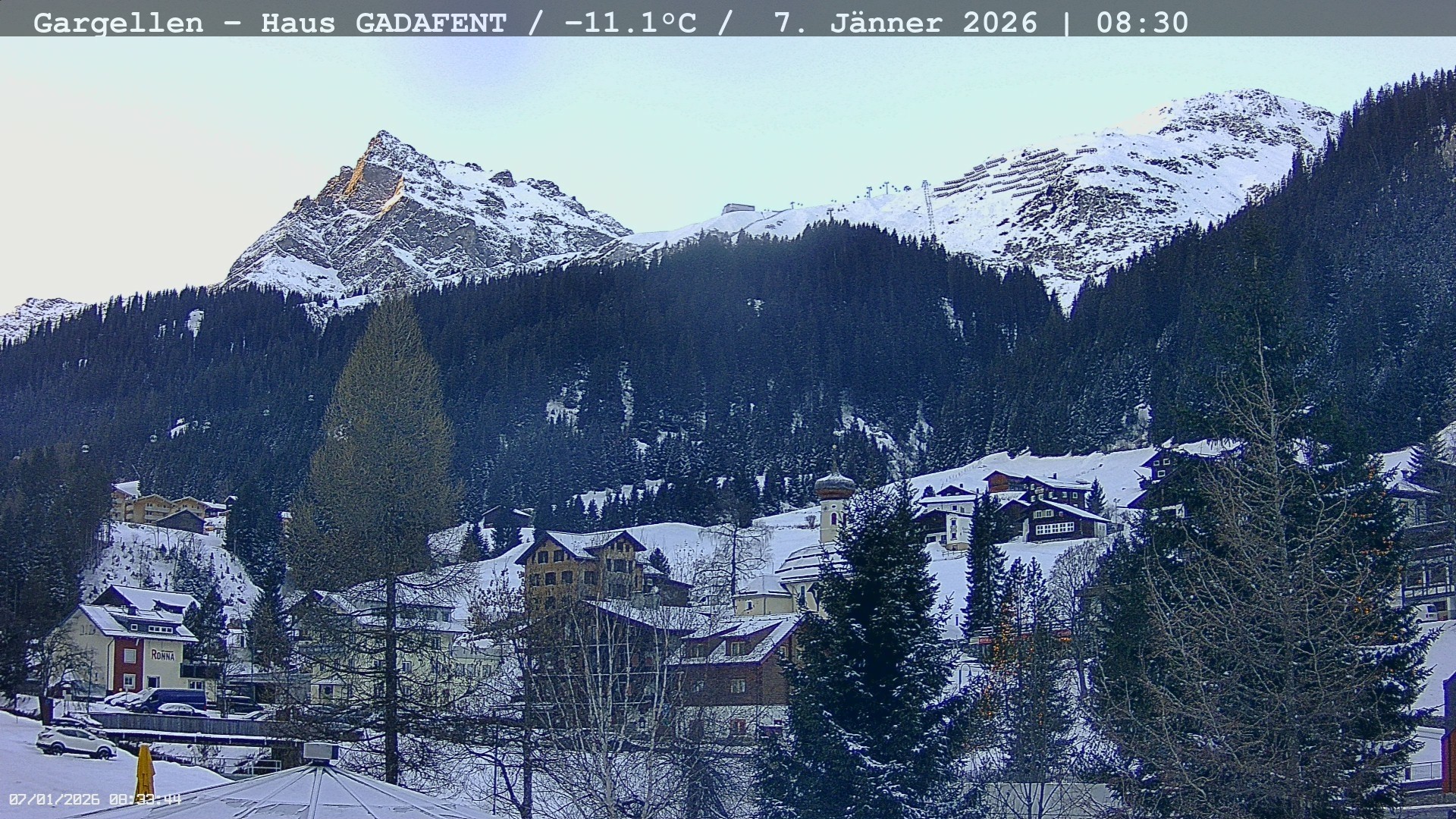 Archiv Foto Webcam Gargellen - Schafberg