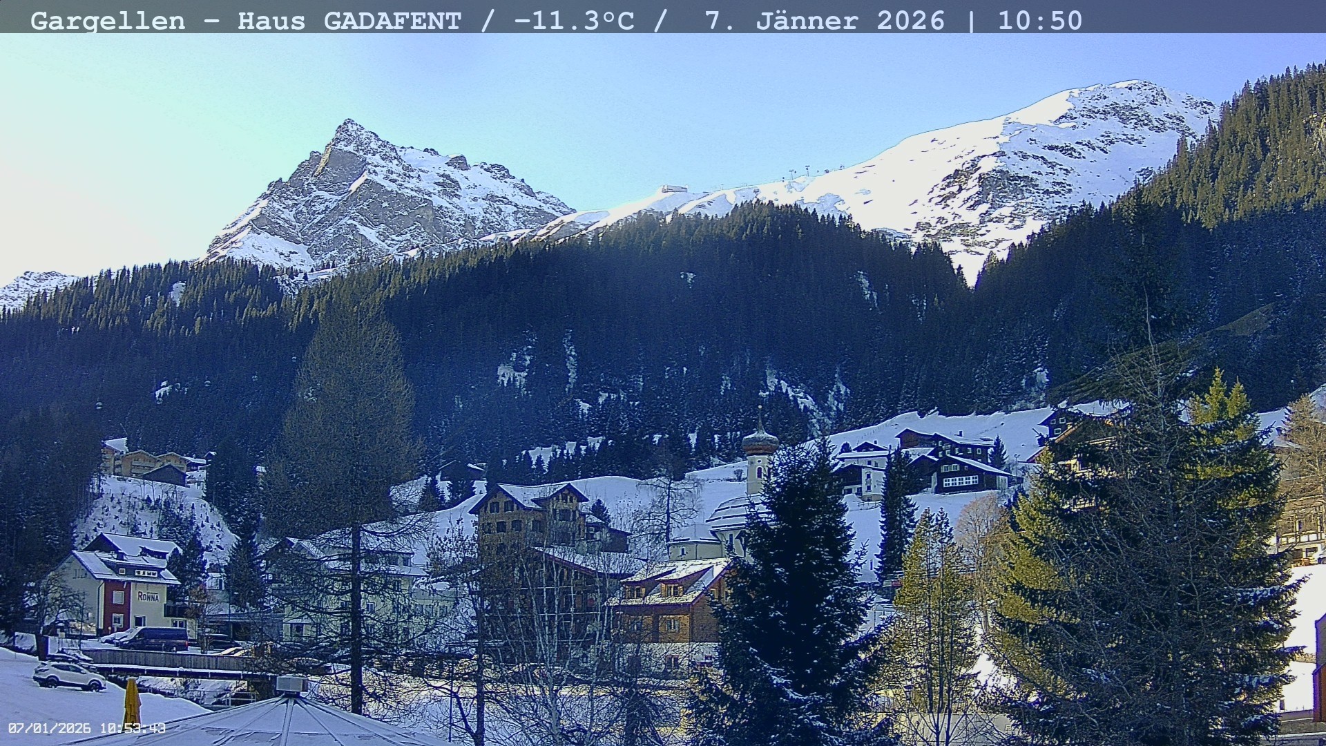 Archiv Foto Webcam Gargellen - Schafberg