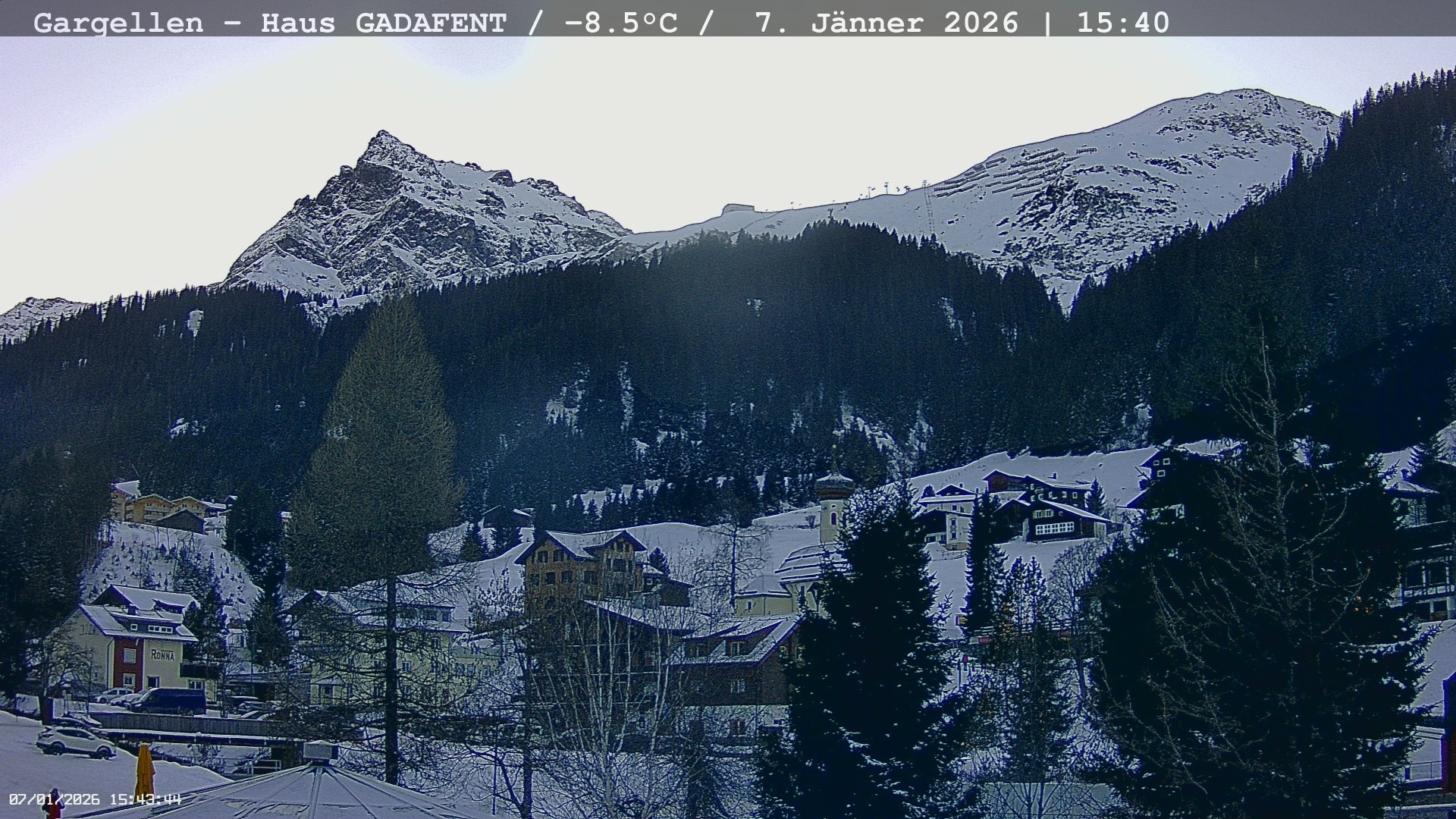 Archiv Foto Webcam Gargellen - Schafberg