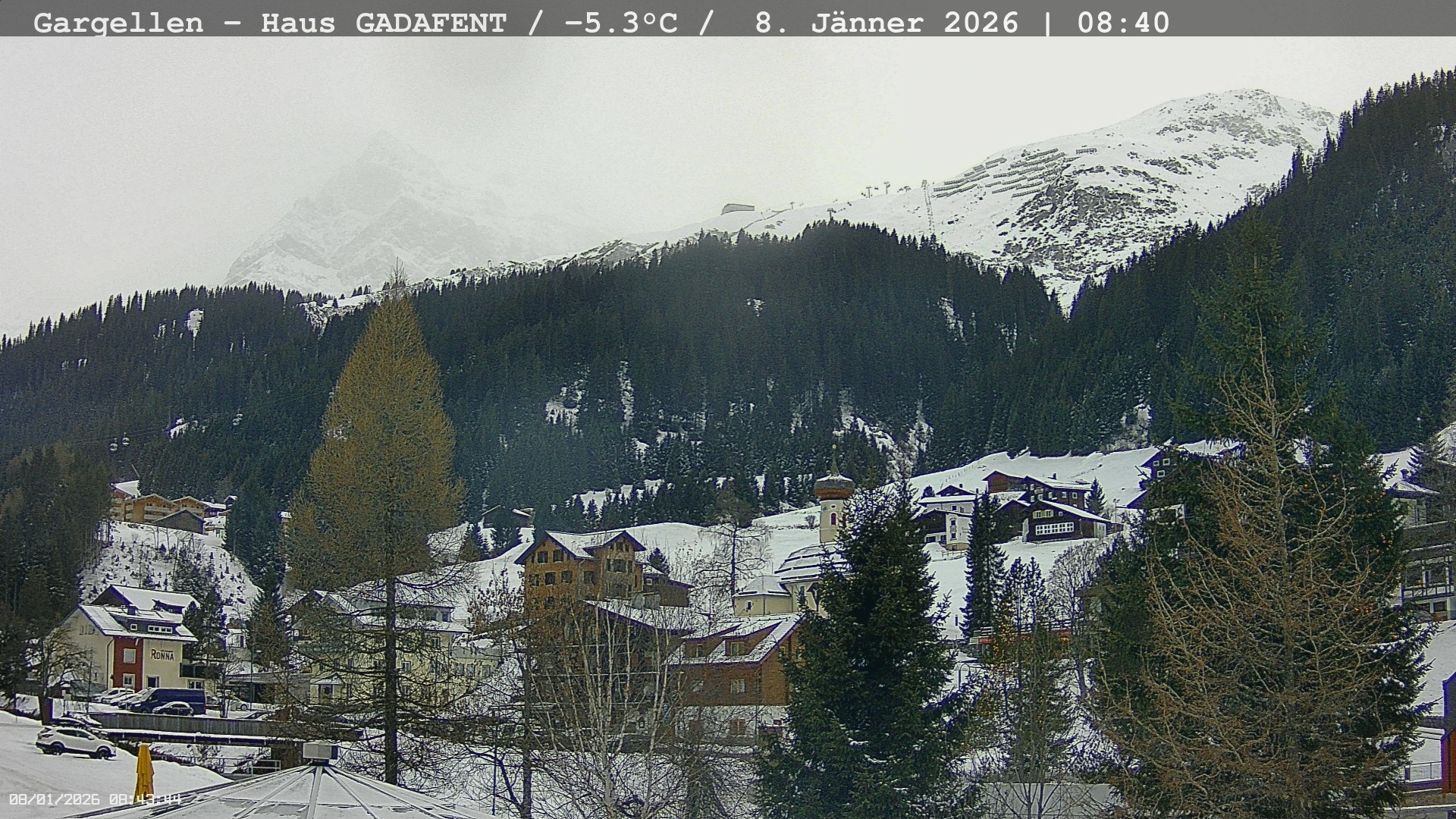 Archiv Foto Webcam Gargellen - Schafberg