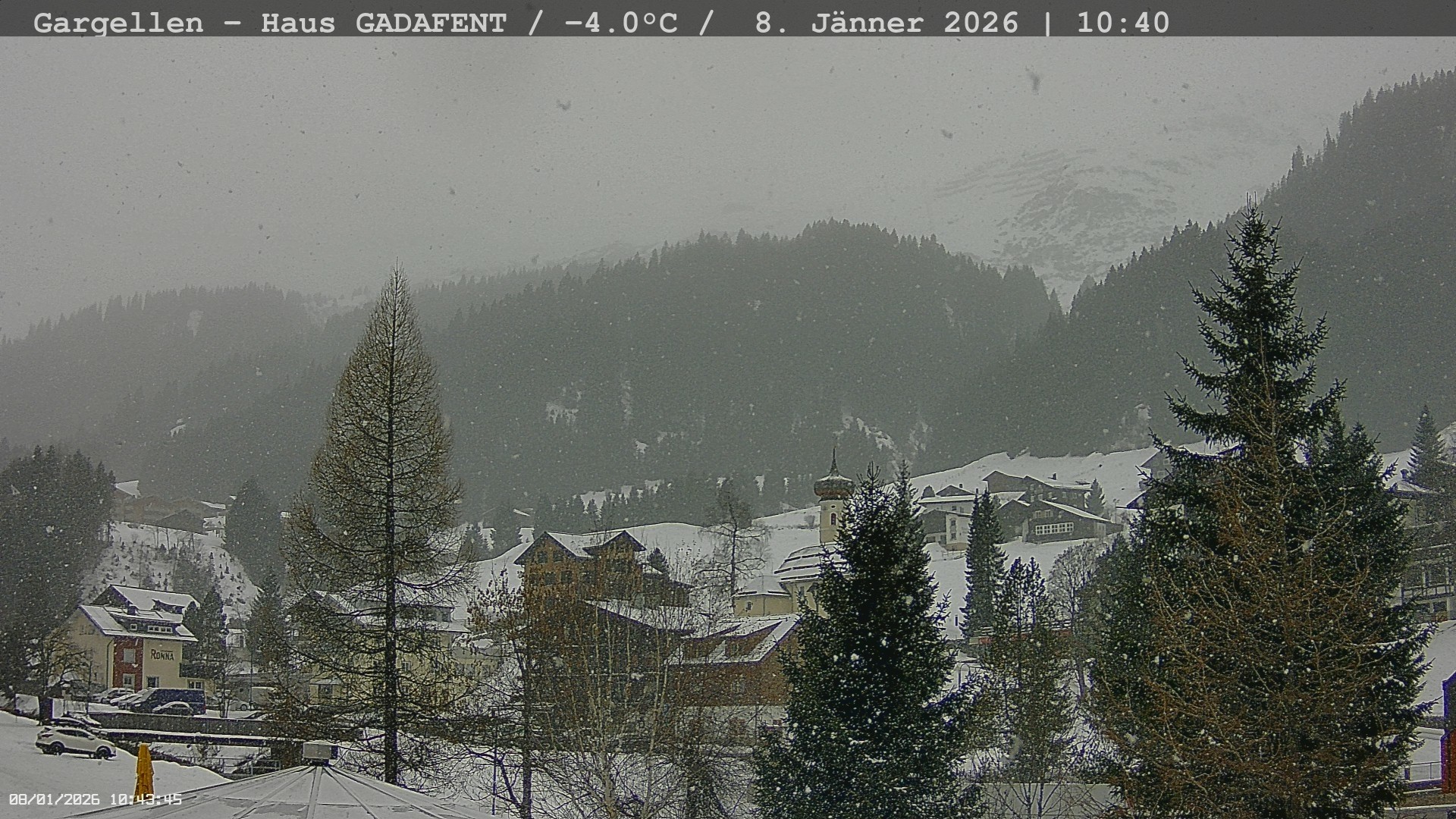 Archiv Foto Webcam Gargellen - Schafberg