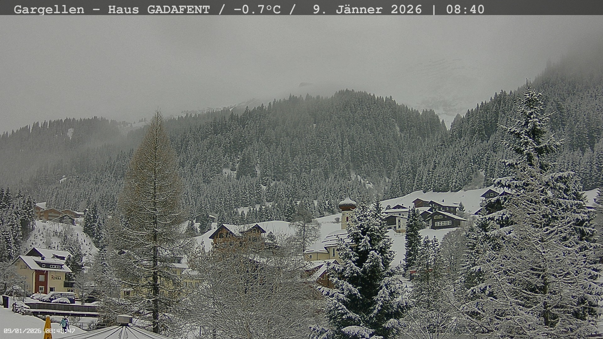 Archived image Webcam Schafberg Gargellen