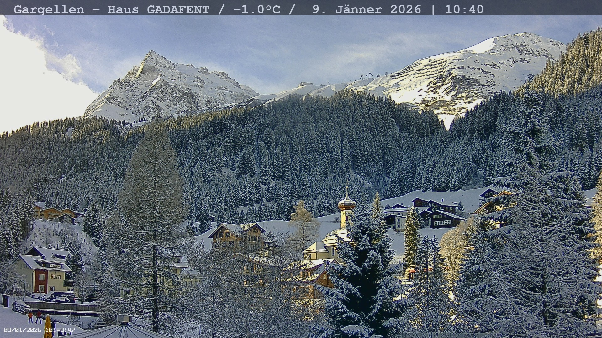 Archived image Webcam Schafberg Gargellen