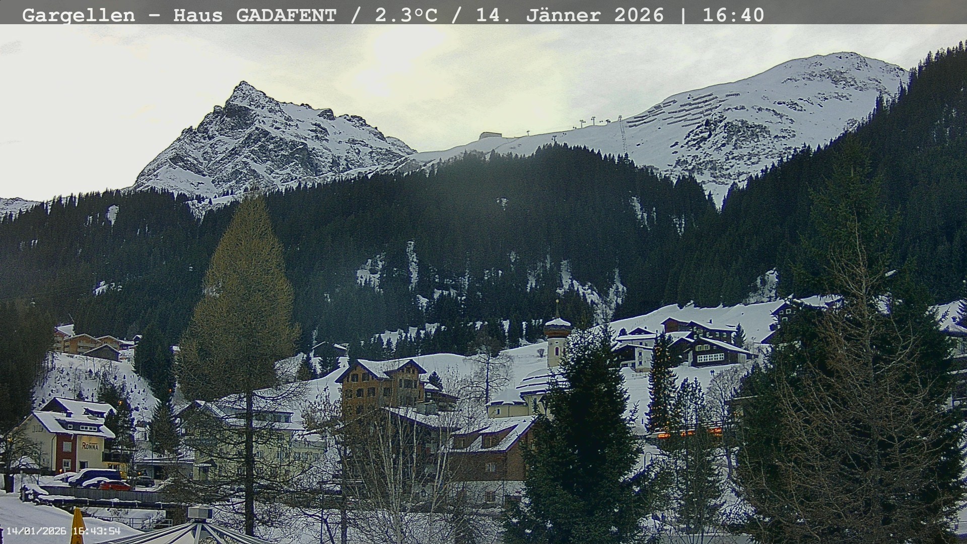 Archiv Foto Webcam Gargellen - Schafberg