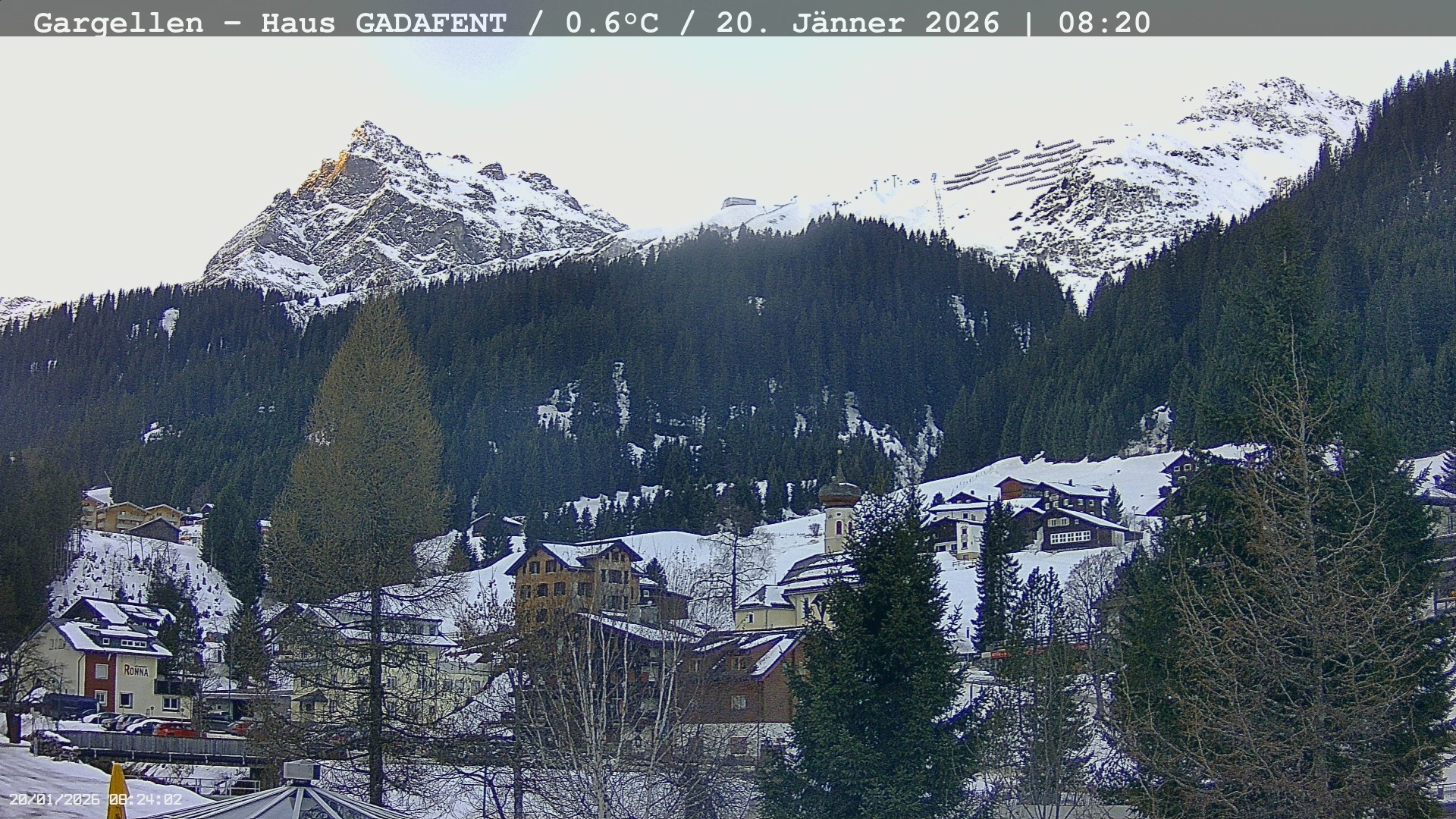 Archiv Foto Webcam Gargellen - Schafberg