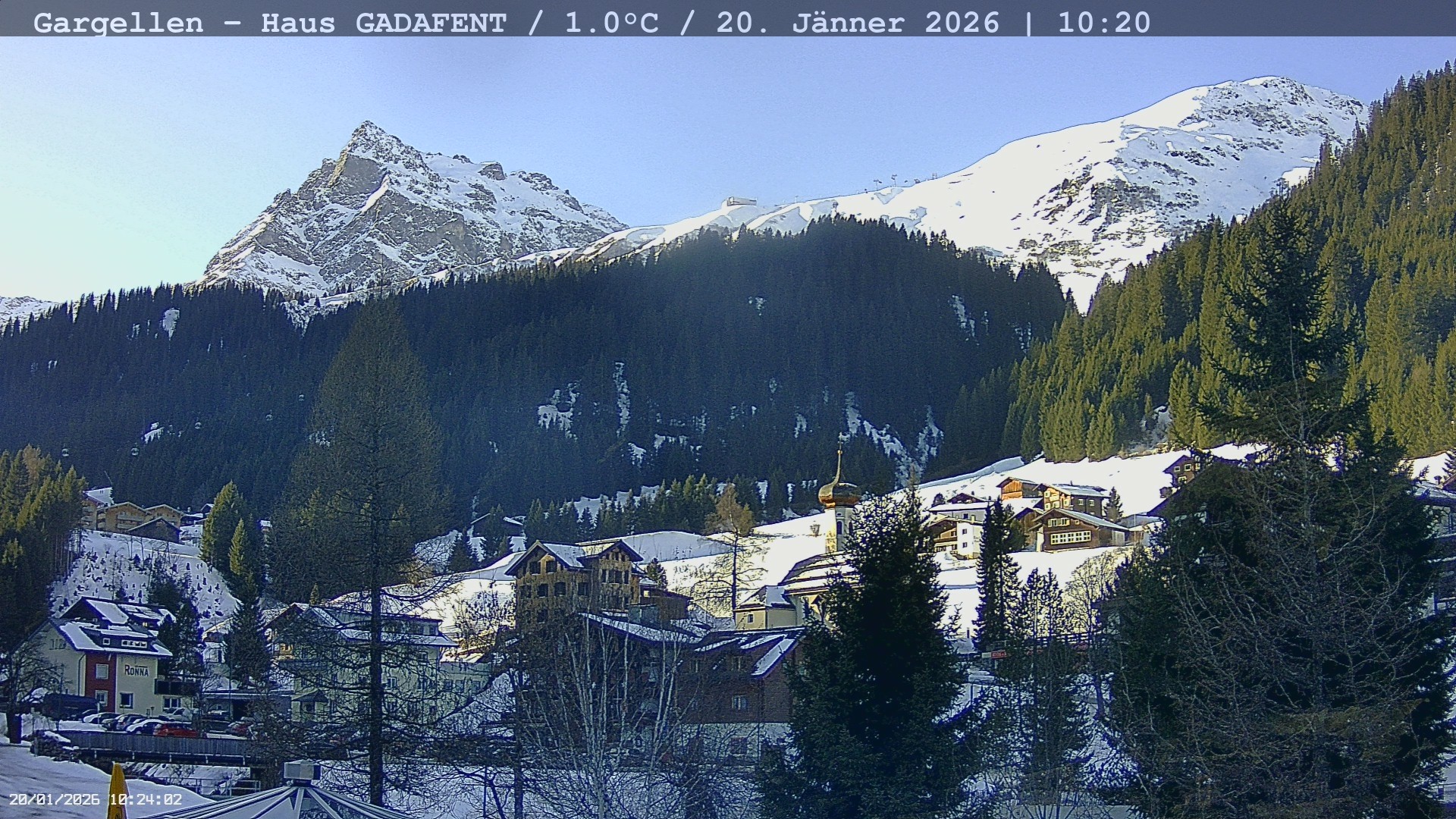 Archiv Foto Webcam Gargellen - Schafberg