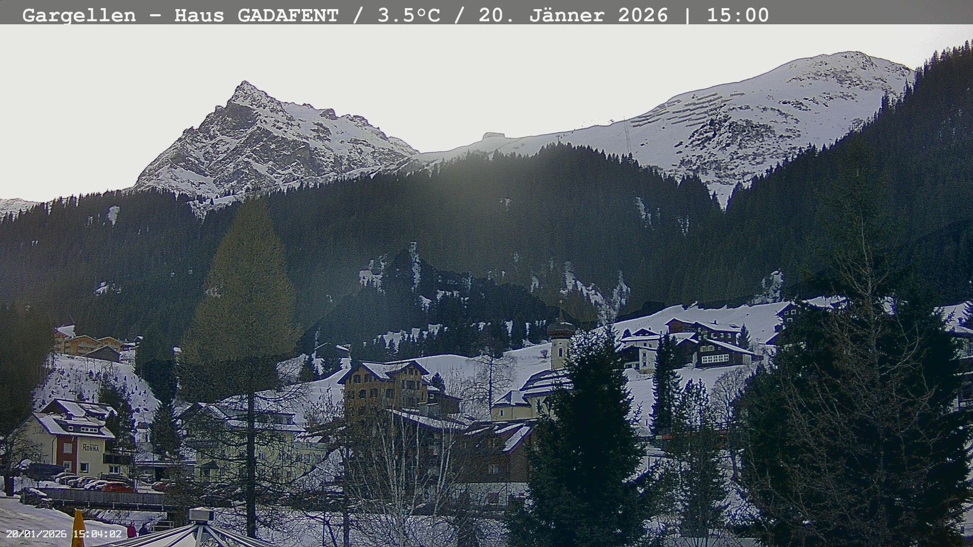 Archiv Foto Webcam Gargellen - Schafberg