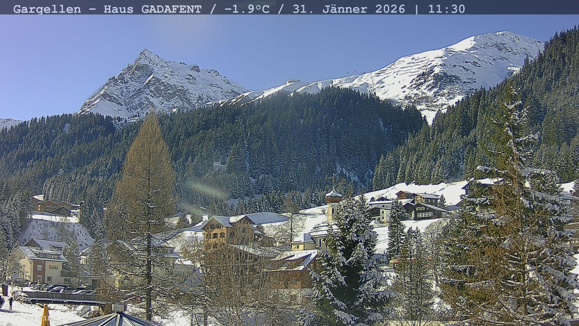 Archiv Foto Webcam Gargellen - Schafberg