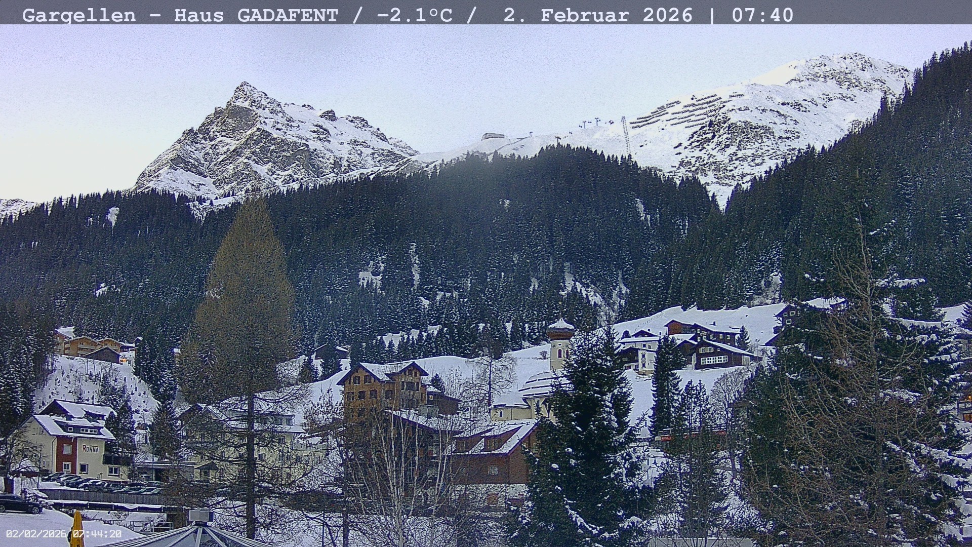 Archiv Foto Webcam Gargellen - Schafberg