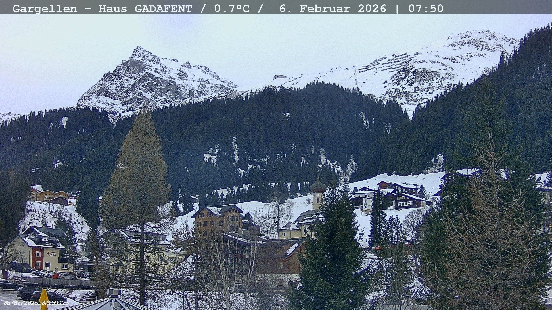 Archiv Foto Webcam Gargellen - Schafberg