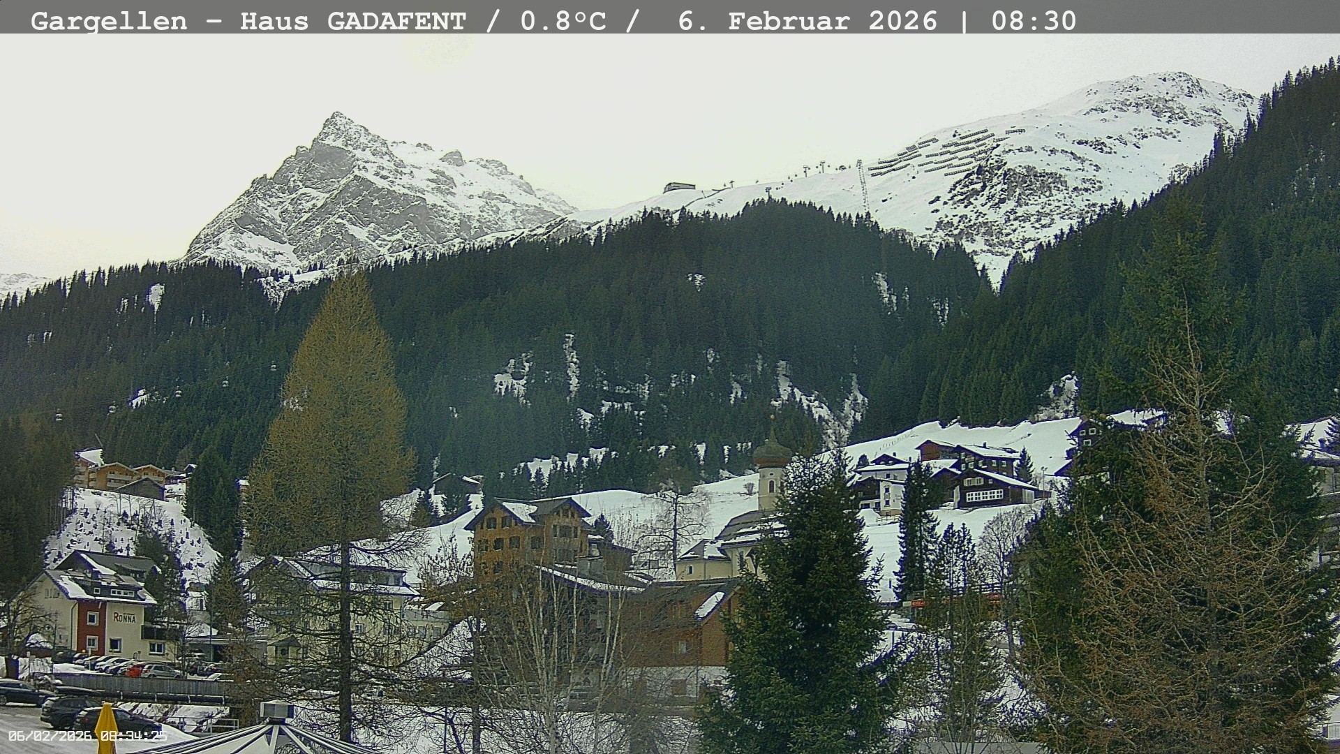 Archiv Foto Webcam Gargellen - Schafberg