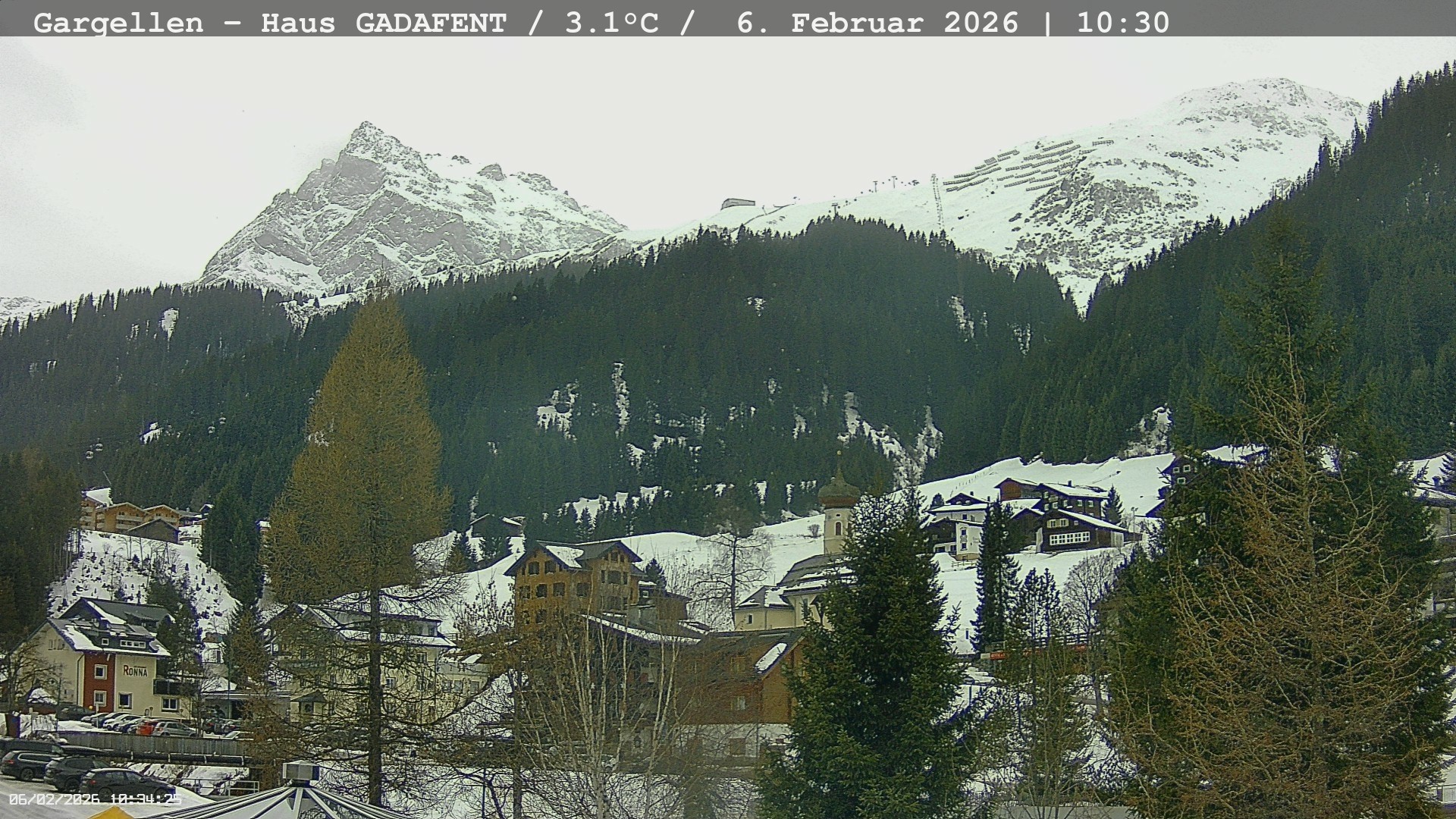 Archiv Foto Webcam Gargellen - Schafberg